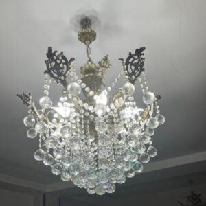 لوستر کریستالی شش شاخه