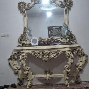 آینه کنسول چوبی