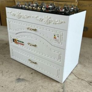 اجاق گاز شیشه ای سه کشو ام دی اف