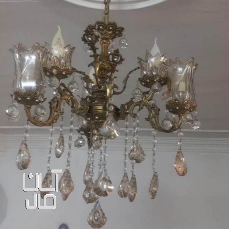 لوستر برنز سه شاخه